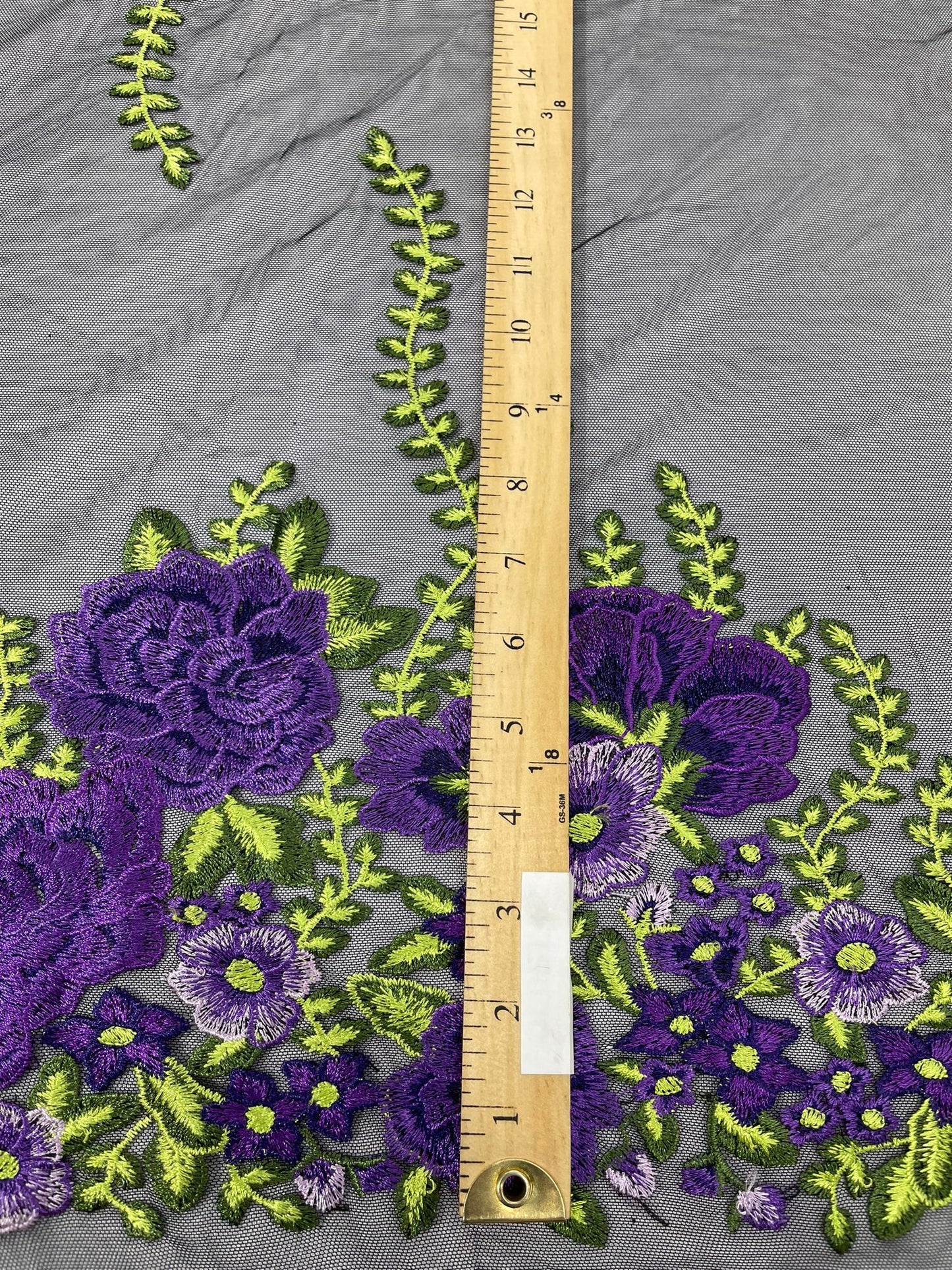 Roses Multi Color Floral Design Embroider On Mesh Lace Fabric| New Creations Fabric & Foam Inc.