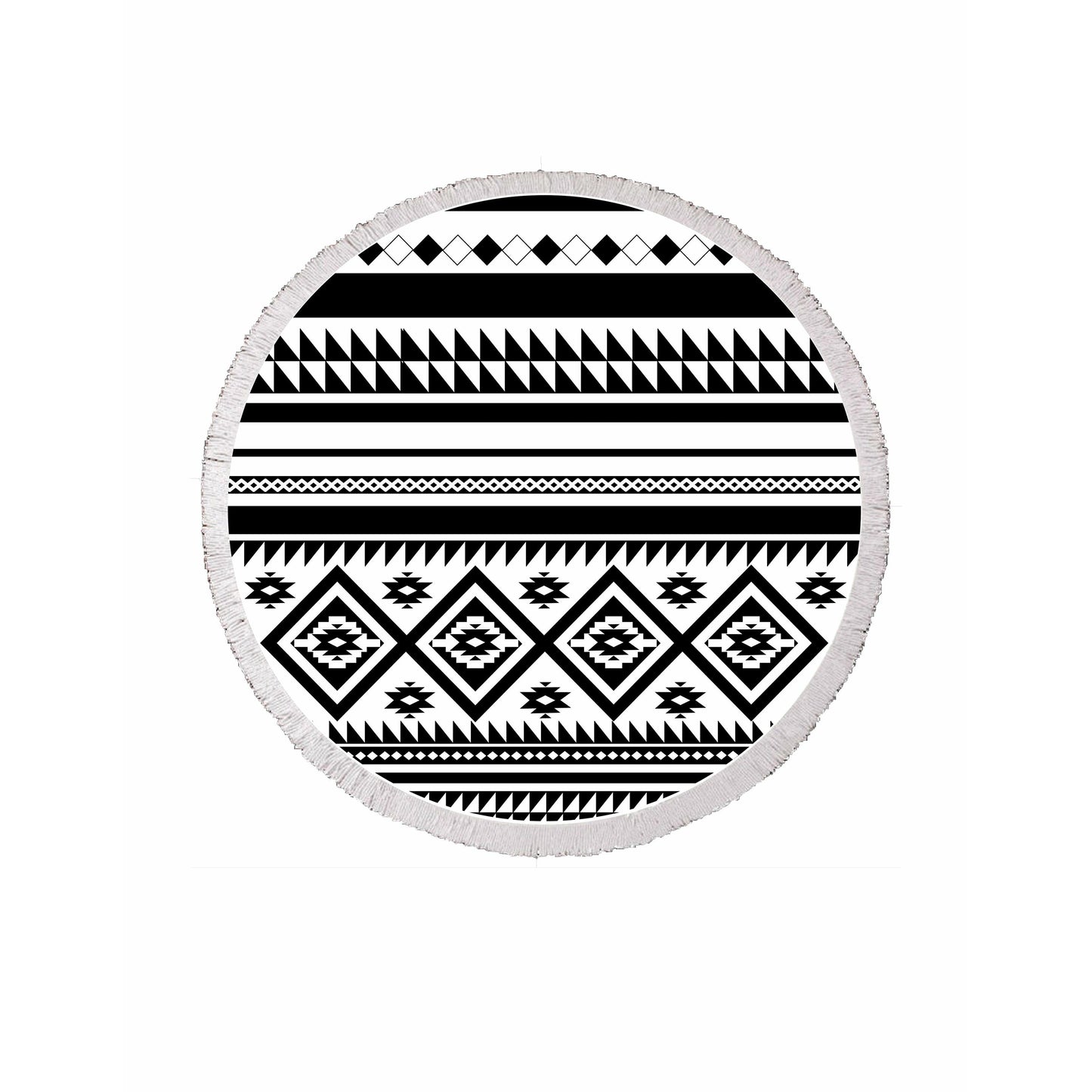 Sola Yoga Round Beach Towel Aztec Circle Towel