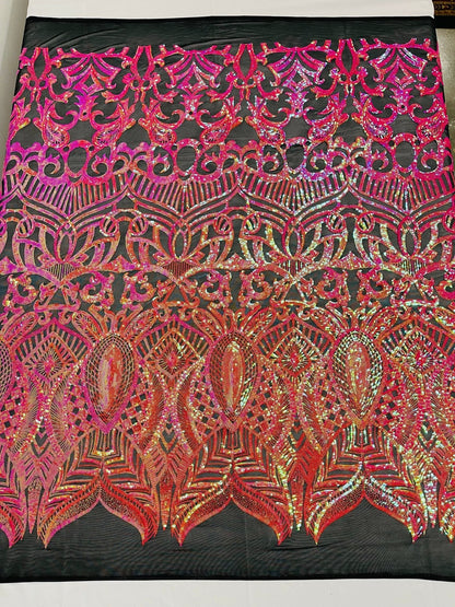 Royalty Sequin Damask Fabric 54” Wide| New Creations Fabric & Foam Inc.