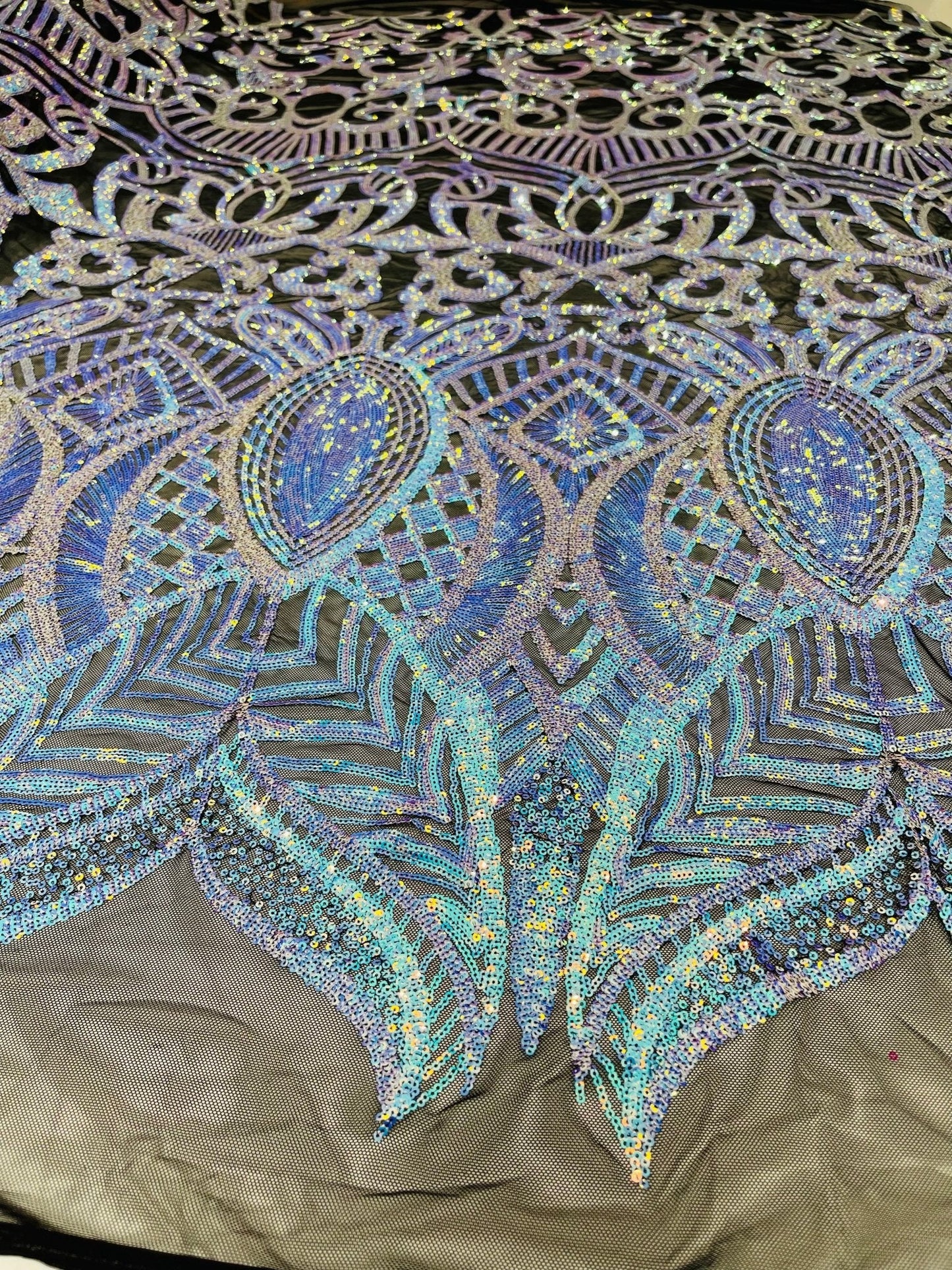 Royalty Sequin Damask Fabric 54” Wide| New Creations Fabric & Foam Inc.
