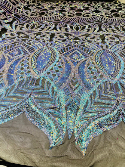 Royalty Sequin Damask Fabric 54” Wide| New Creations Fabric & Foam Inc.