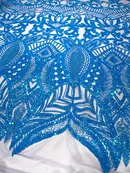 Royalty Sequin Damask Fabric 54” Wide| New Creations Fabric & Foam Inc.