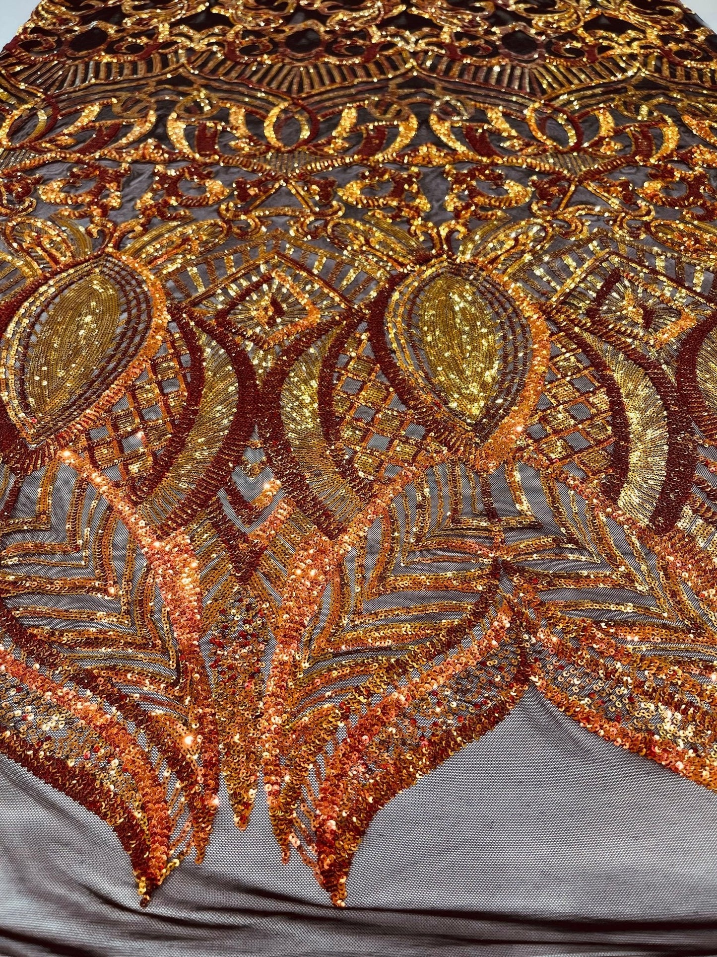 Royalty Sequin Damask Fabric 54” Wide| New Creations Fabric & Foam Inc.