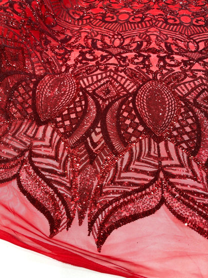 Royalty Sequin Damask Fabric 54” Wide| New Creations Fabric & Foam Inc.