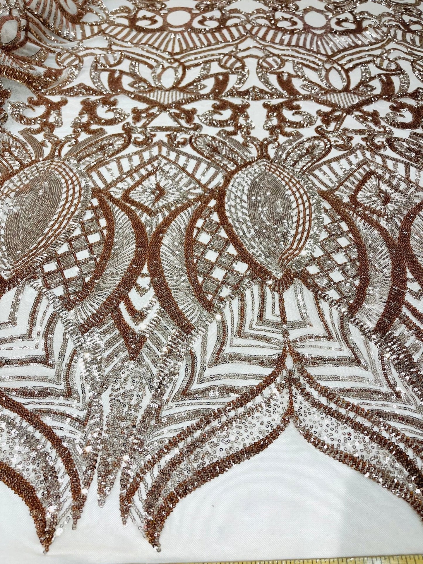 Royalty Sequin Damask Fabric 54” Wide| New Creations Fabric & Foam Inc.