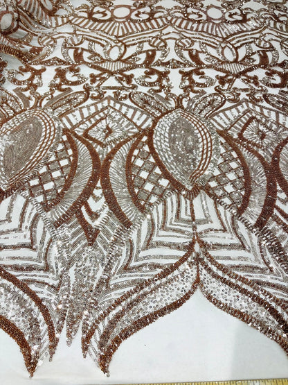 Royalty Sequin Damask Fabric 54” Wide| New Creations Fabric & Foam Inc.