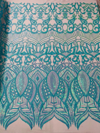 Royalty Sequin Damask Fabric 54” Wide| New Creations Fabric & Foam Inc.