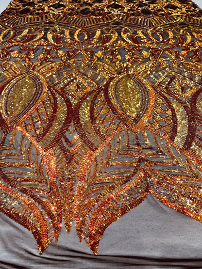 Royalty Sequin Damask Fabric 54” Wide| New Creations Fabric & Foam Inc.