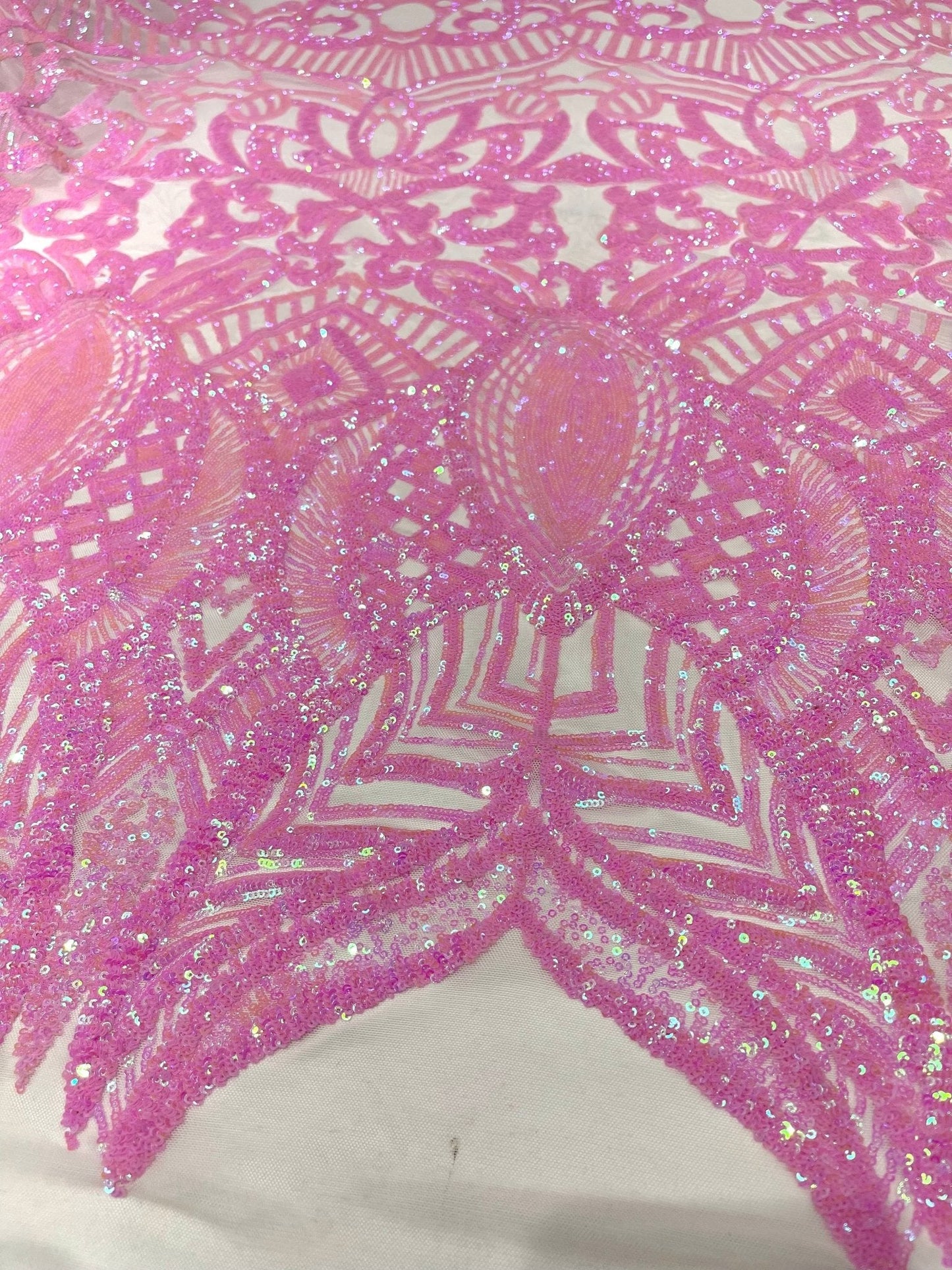 Royalty Sequin Damask Fabric 54” Wide| New Creations Fabric & Foam Inc.