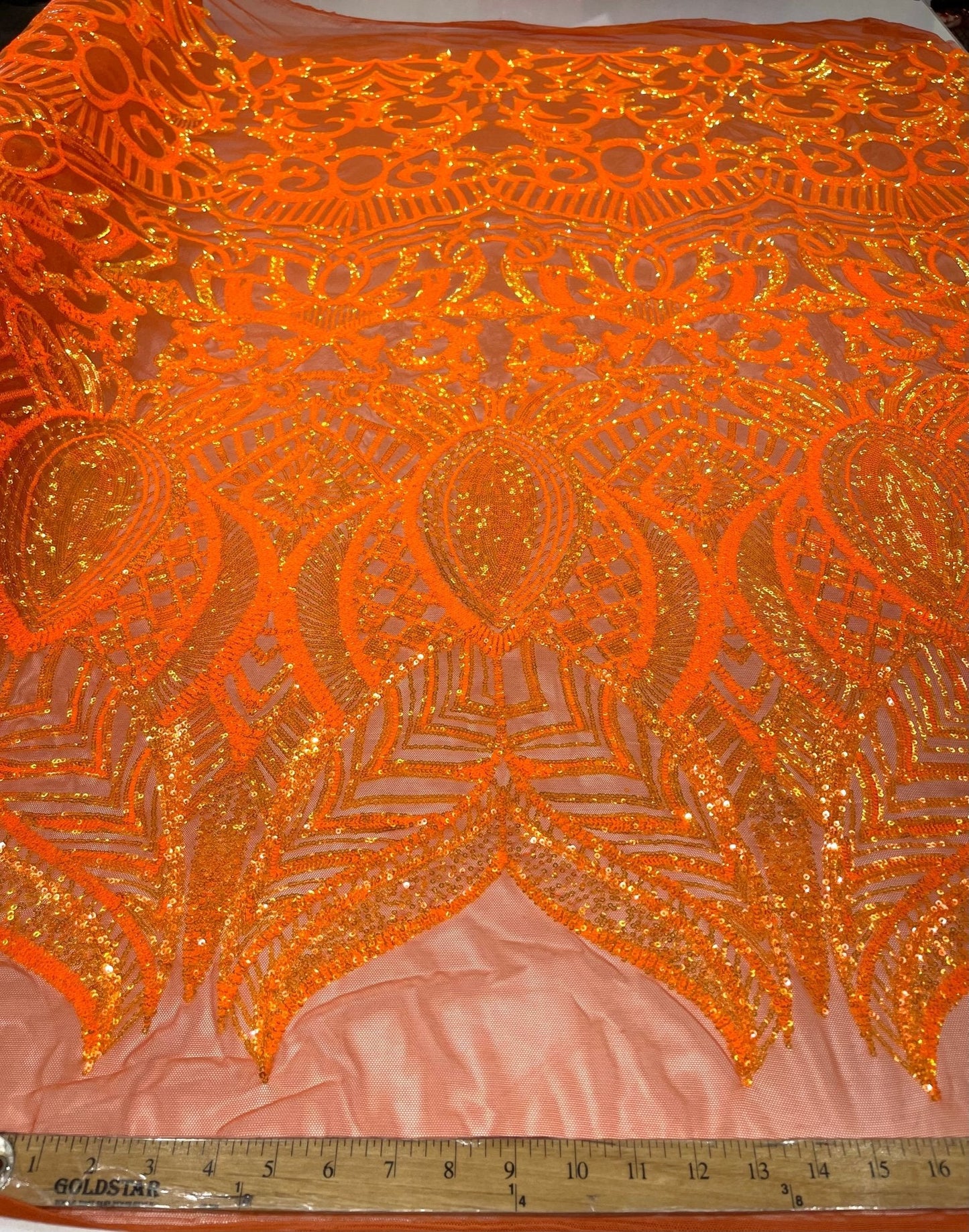 Royalty Sequin Damask Fabric 54” Wide| New Creations Fabric & Foam Inc.