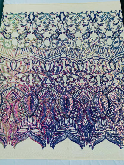 Royalty Sequin Damask Fabric 54” Wide| New Creations Fabric & Foam Inc.
