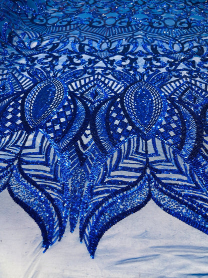 Royalty Sequin Damask Fabric 54” Wide| New Creations Fabric & Foam Inc.
