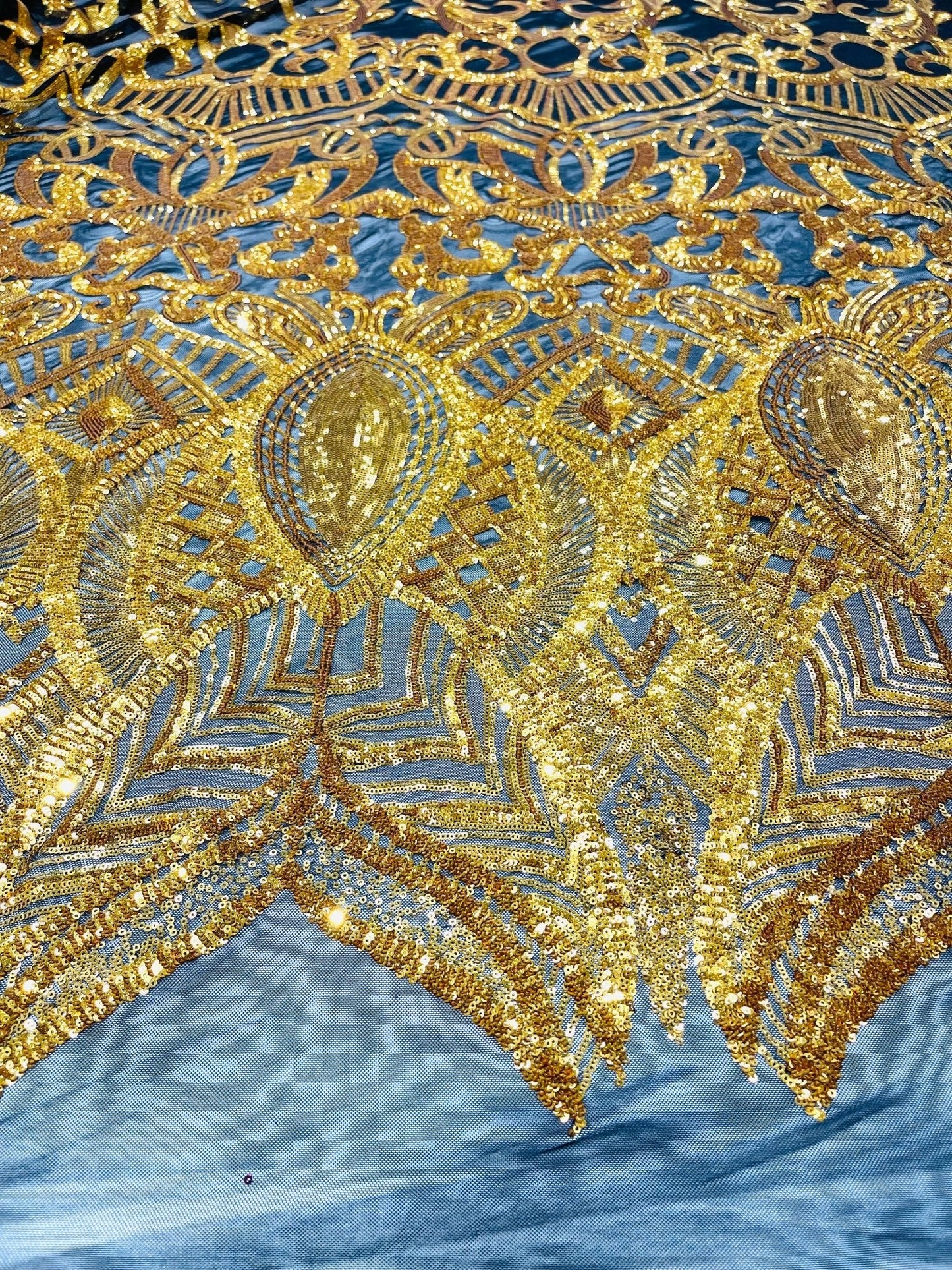 Royalty Sequin Damask Fabric 54” Wide| New Creations Fabric & Foam Inc.