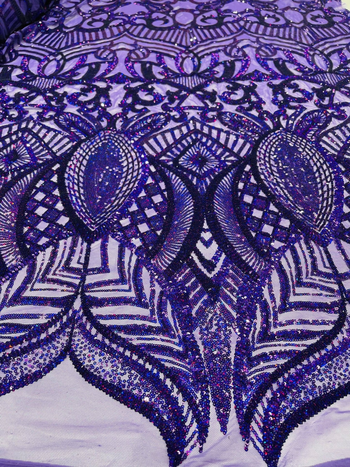 Royalty Sequin Damask Fabric 54” Wide| New Creations Fabric & Foam Inc.