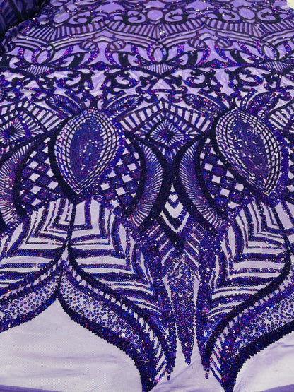 Royalty Sequin Damask Fabric 54” Wide| New Creations Fabric & Foam Inc.