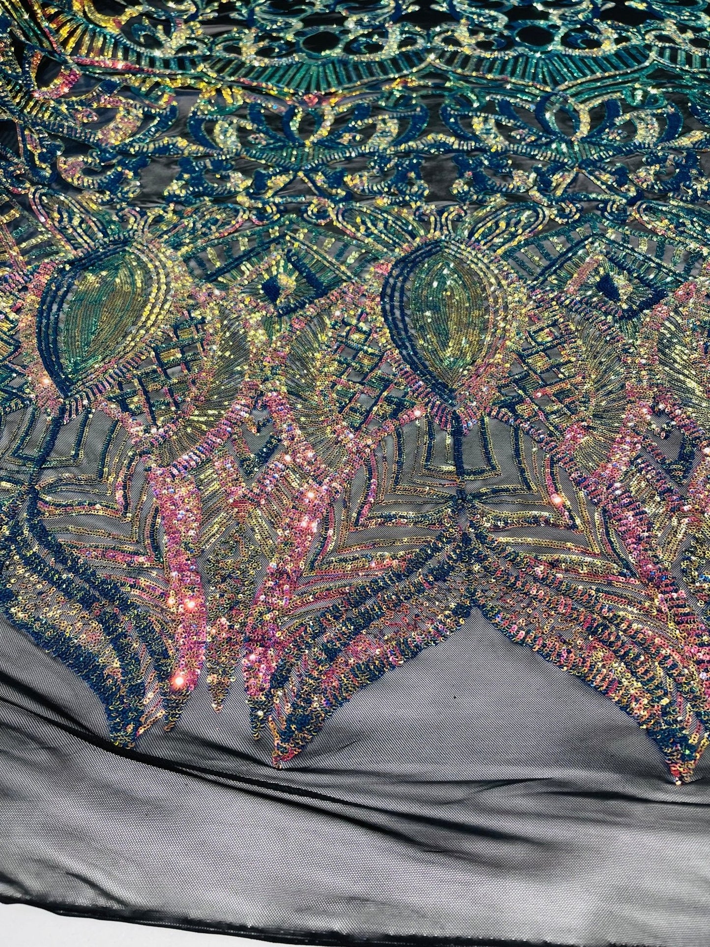 Royalty Sequin Damask Fabric 54” Wide| New Creations Fabric & Foam Inc.