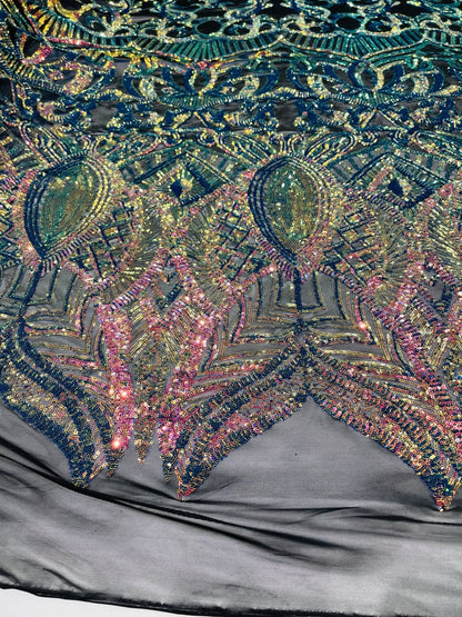Royalty Sequin Damask Fabric 54” Wide| New Creations Fabric & Foam Inc.