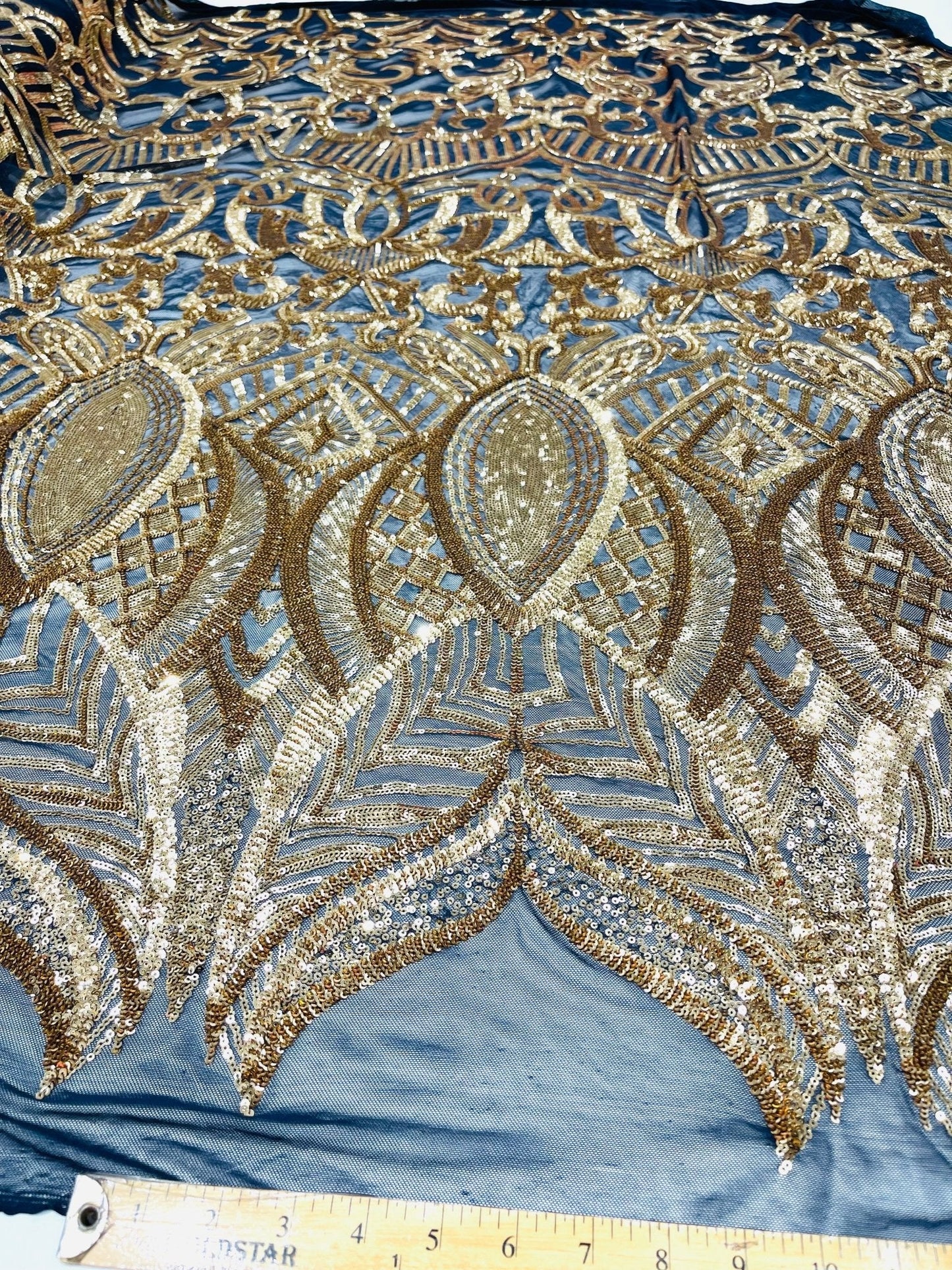 Royalty Sequin Damask Fabric 54” Wide| New Creations Fabric & Foam Inc.