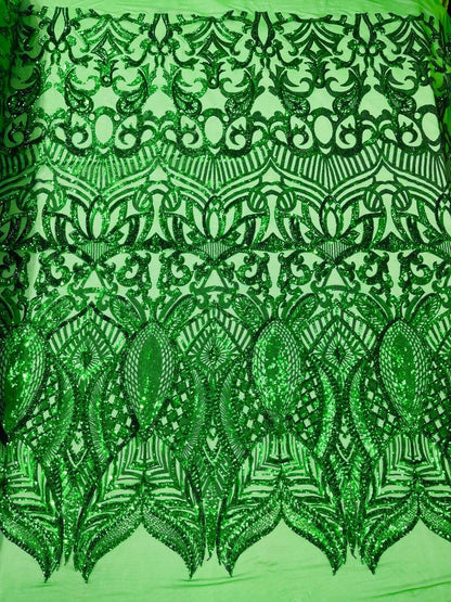 Royalty Sequin Damask Fabric 54” Wide| New Creations Fabric & Foam Inc.
