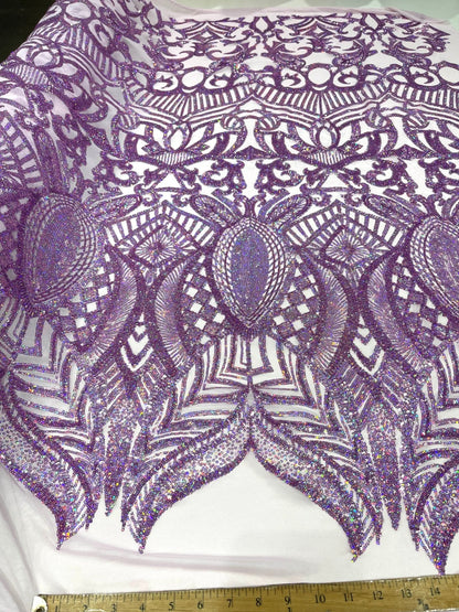 Royalty Sequin Damask Fabric 54” Wide| New Creations Fabric & Foam Inc.