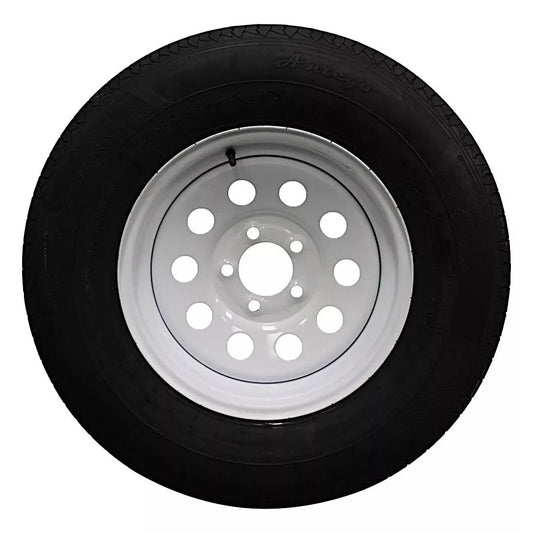 (Set of 4) Antego Tire and Wheel 225/75R15 Trailer Tire – Reinforced 10-Ply-Ply Design, 15.0-Inch Rim – Built for Long-Distance Hauling & Stability | A15604510116110ST22575R15-B4