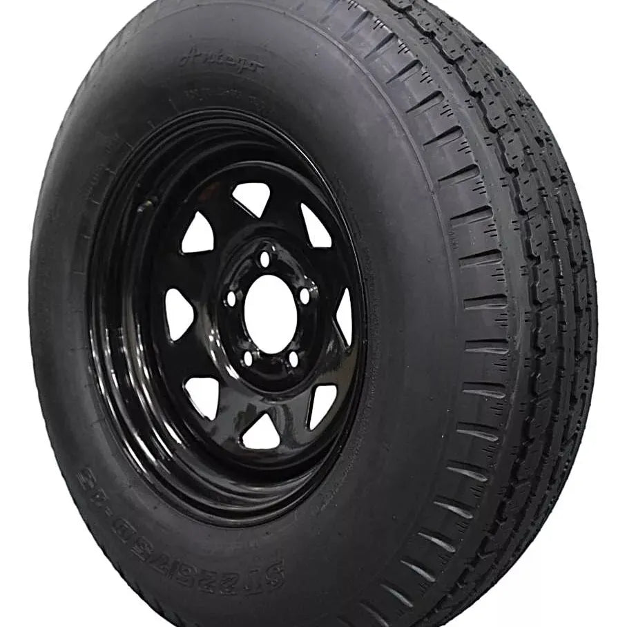 (Single Assembly) Antego Tire and Wheel  225/75D15 Highway Terrain Assembly – Optimized for High Load Performance, 15.0-Inch Rim, Load 113.0, Speed M | A15604500096208ST22575D15