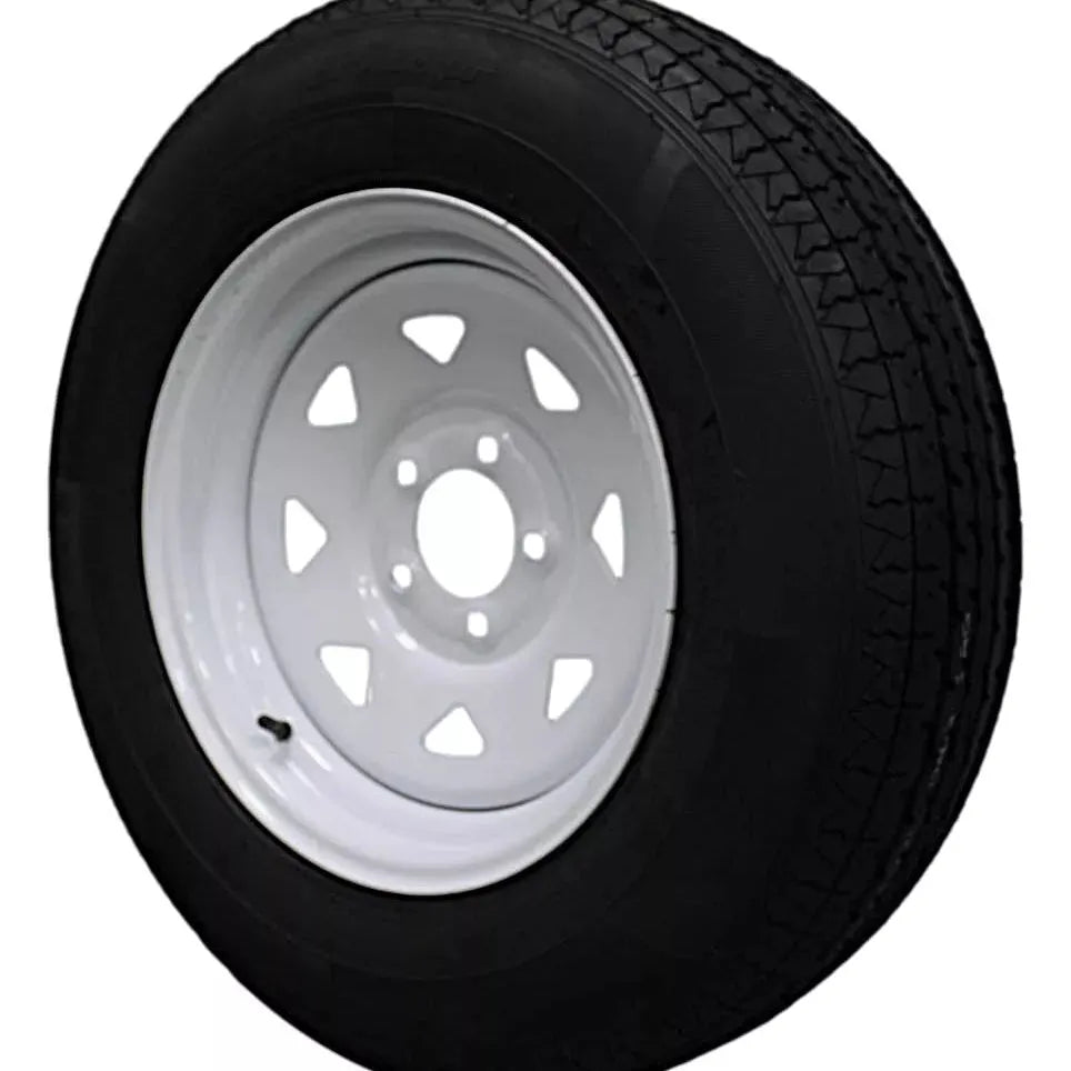(Set of 2) Antego Tire and Wheel 205/75R15 Highway Terrain Trailer Tire & Wheel – 15.0-Inch Pre-Mounted Rim, 8-Ply-Ply Build, Perfect for Utility & Cargo Use | A15604500116108ST20575R15-B2