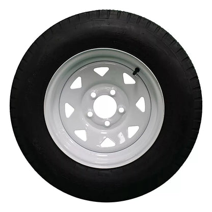 (Single Assembly) Antego Tire and Wheel  205/75D14 Highway Terrain – 14.0-Inch Rim, 6-Ply-Ply Strength, Load 100.0, Speed M – Heavy-Duty Trailer Tire | A140554020116206ST20575D14