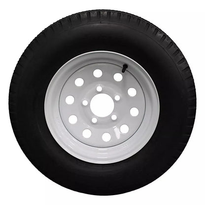 (Set of 4) Antego Tire and Wheel 185/80D13 Highway Terrain Trailer Tire & Wheel – 13.0-Inch Pre-Mounted Rim, 8-Ply-Ply Build, Perfect for Utility & Cargo Use | A130454500116206ST18580D13-B4