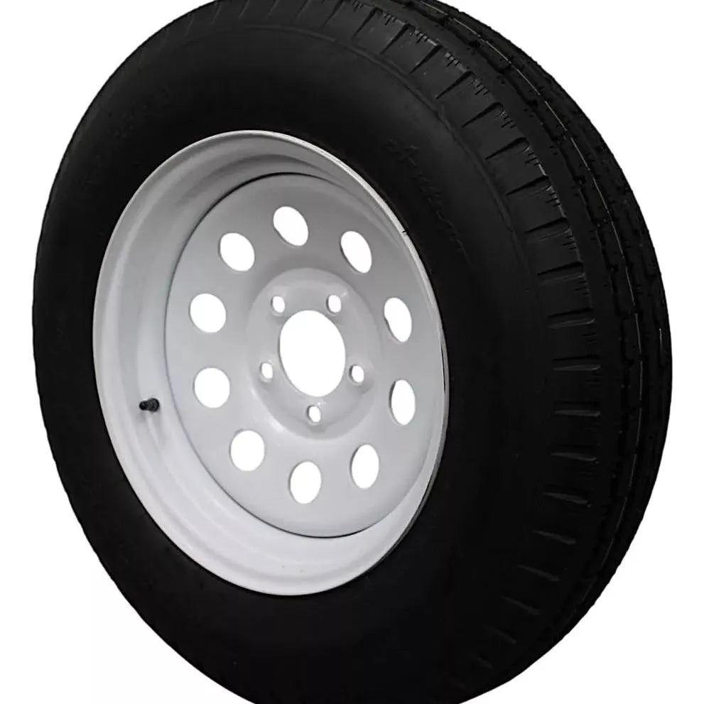 (Single Assembly) Antego Tire and Wheel 205/75D15 Highway Terrain Trailer Tire & Wheel – 15.0-Inch Pre-Mounted Rim, 6-Ply-Ply Build, Perfect for Utility & Cargo Use | A15604510116206ST20575D15