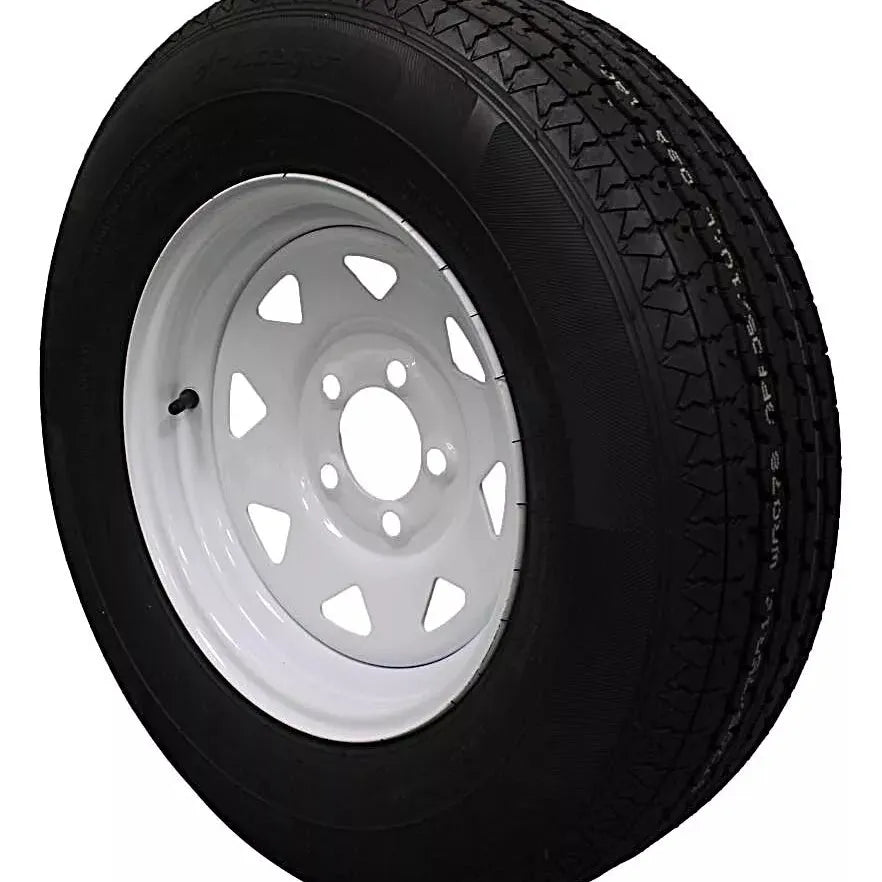 (Set of 4) Antego Tire and Wheel  205/75R14 Highway Terrain Assembly – Optimized for High Load Performance, 14.0-Inch Rim, Load 105.0, Speed M | A140554020116108ST20575R14-B4