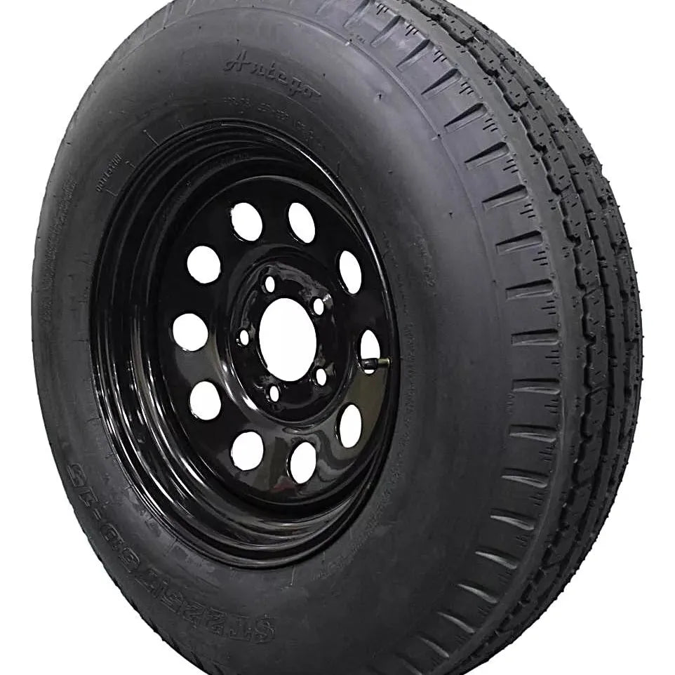 (Set of 4) Antego Tire and Wheel  225/75D15 Highway Terrain Assembly – Optimized for High Load Performance, 15.0-Inch Rim, Load 113.0, Speed M | A15604510096208ST22575D15-B4