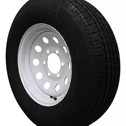 (Single Assembly) Antego Tire and Wheel 225/75R15 Highway Terrain Trailer Tire & Wheel – 15.0-Inch Pre-Mounted Rim, 10-Ply-Ply Build, Perfect for Utility & Cargo Use | A15604520116110ST22575R15