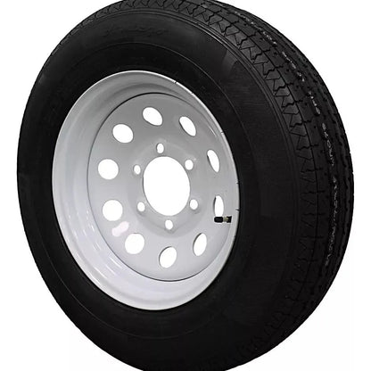 (Set of 4) Antego Tire and Wheel  205/75R15 Highway Terrain – 15.0-Inch Rim, 8-Ply-Ply Strength, Load 107.0, Speed M – Heavy-Duty Trailer Tire | A15604520116108ST20575R15-B4