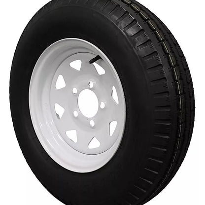 (Set of 4) Antego Tire and Wheel  185/80D13 Highway Terrain Assembly – Optimized for High Load Performance, 13.0-Inch Rim, Load 94.0, Speed M | A130454510116206ST18580D13-B4