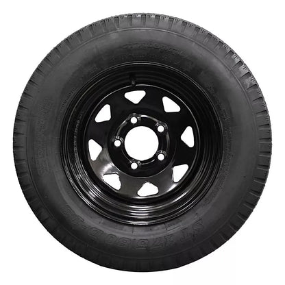 (Single Assembly) Antego Tire and Wheel 175/80D13 Trailer Tire – Reinforced 6-Ply-Ply Design, 13.0-Inch Rim – Built for Long-Distance Hauling & Stability | A130454510096206ST17580D13