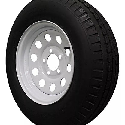 (Single Assembly) Antego Tire and Wheel 205/75D14 Trailer Tire – Reinforced 6-Ply-Ply Design, 14.0-Inch Rim – Built for Long-Distance Hauling & Stability | A140554010116206ST20575D14