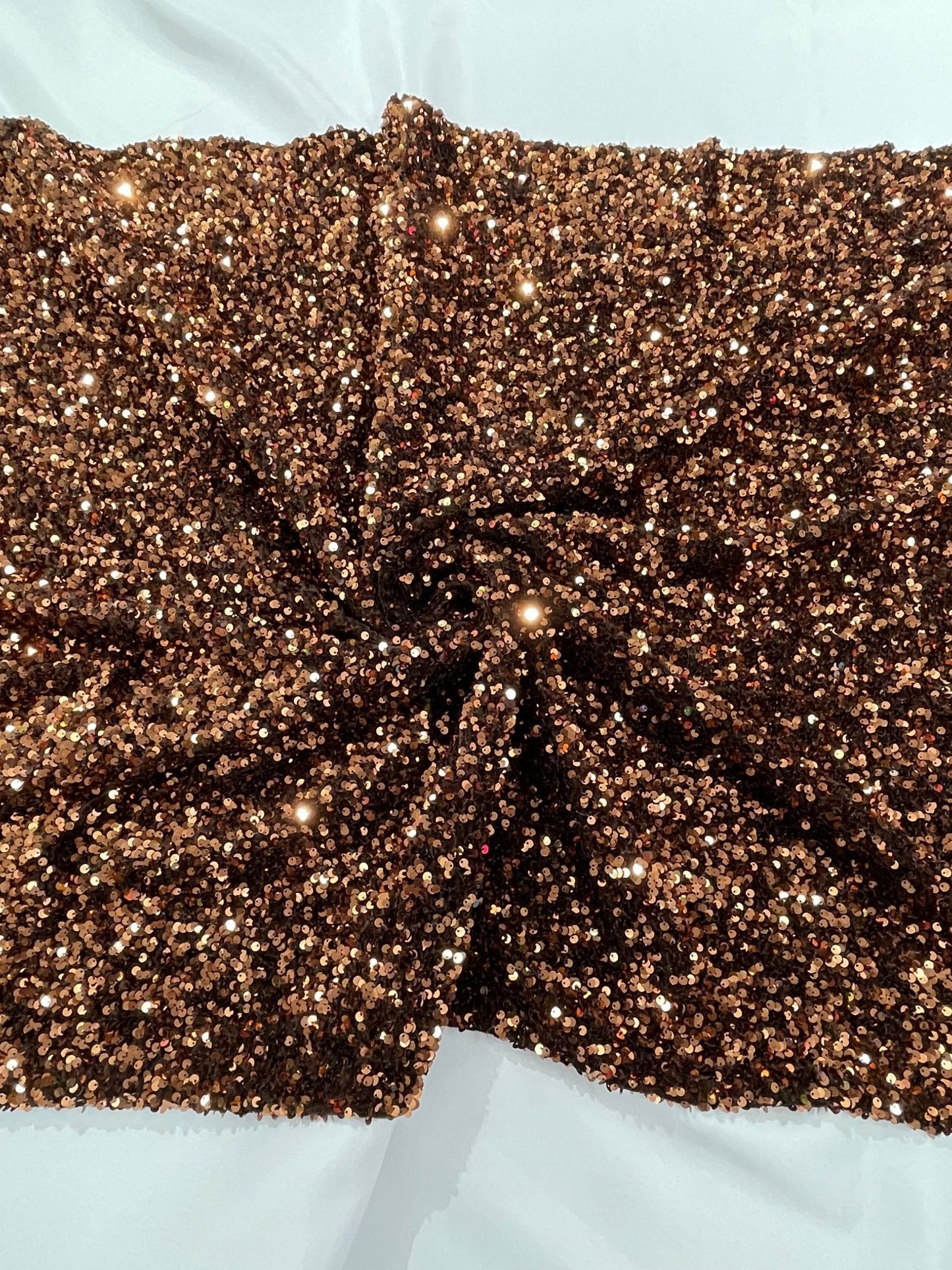 All-Over 5mm Shiny Sequins Stretch Velvet 54" Wide| New Creations Fabric & Foam Inc.