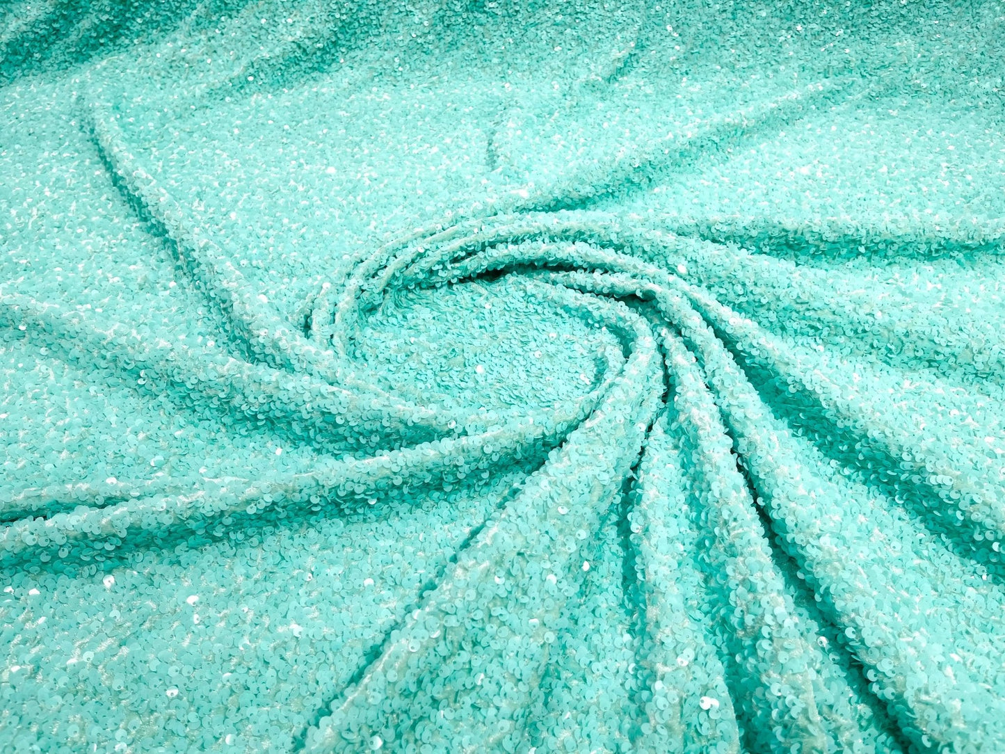 All-Over 5mm Shiny Sequins Stretch Velvet 54" Wide| New Creations Fabric & Foam Inc.