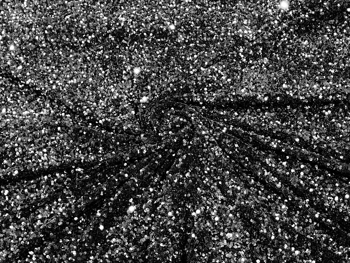 All-Over 5mm Shiny Sequins Stretch Velvet 54" Wide| New Creations Fabric & Foam Inc.