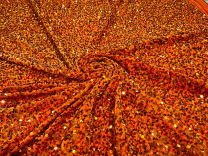 All-Over 5mm Shiny Sequins Stretch Velvet 54" Wide| New Creations Fabric & Foam Inc.