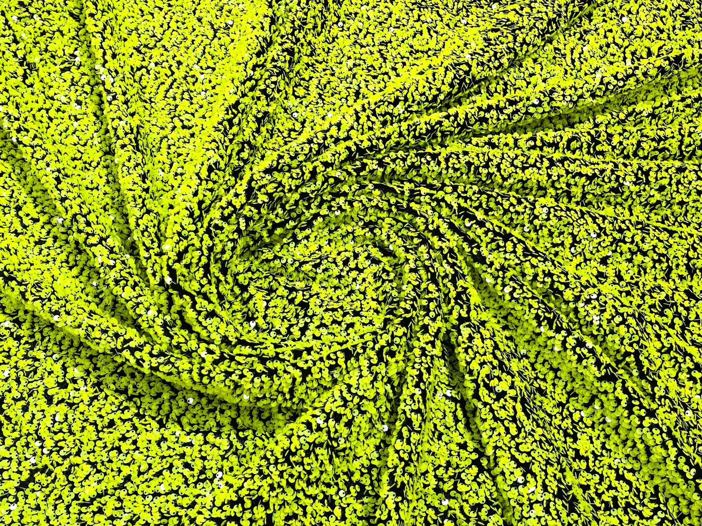 All-Over 5mm Shiny Sequins Stretch Velvet 54" Wide| New Creations Fabric & Foam Inc.
