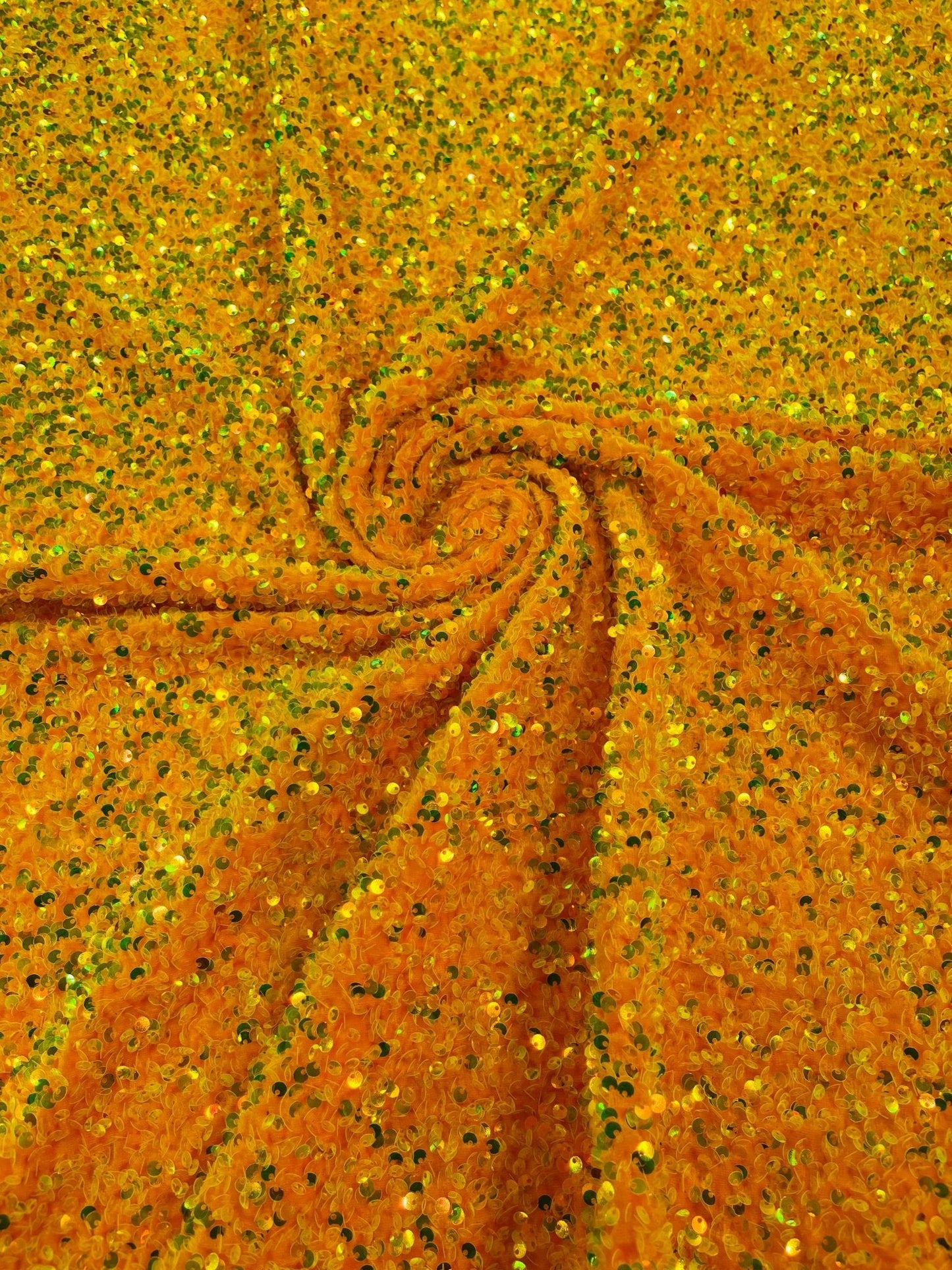 All-Over 5mm Shiny Sequins Stretch Velvet 54" Wide| New Creations Fabric & Foam Inc.