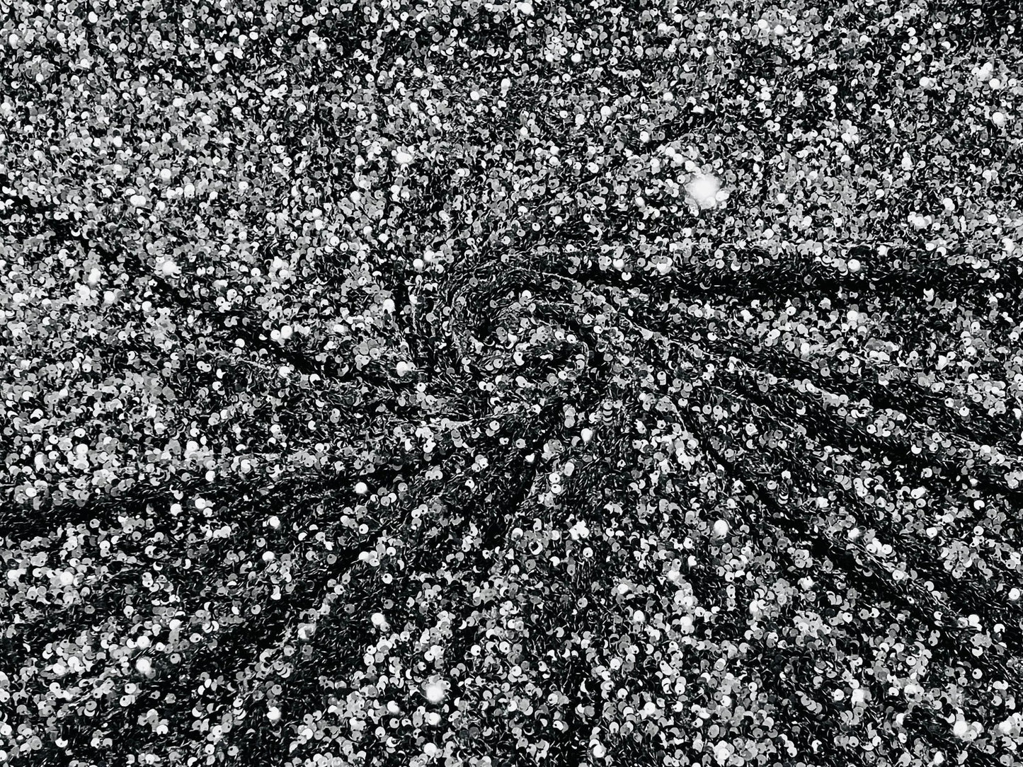 All-Over 5mm Shiny Sequins Stretch Velvet 54" Wide| New Creations Fabric & Foam Inc.