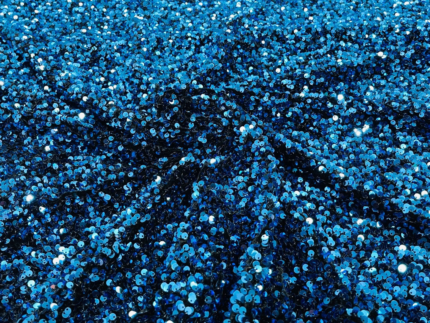 All-Over 5mm Shiny Sequins Stretch Velvet 54" Wide| New Creations Fabric & Foam Inc.