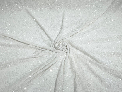 All-Over 5mm Shiny Sequins Stretch Velvet 54" Wide| New Creations Fabric & Foam Inc.