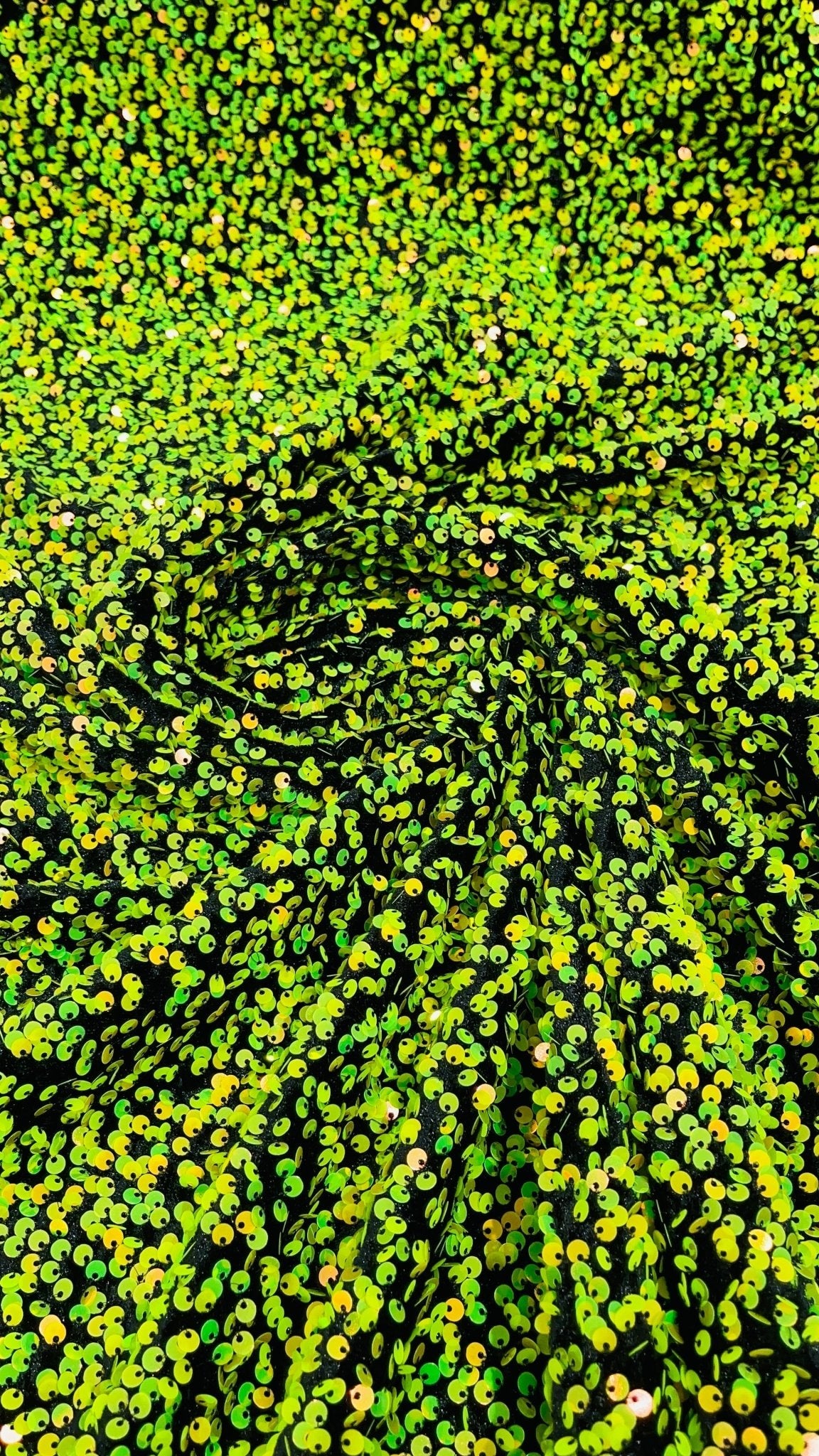 All-Over 5mm Shiny Sequins Stretch Velvet 54" Wide| New Creations Fabric & Foam Inc.