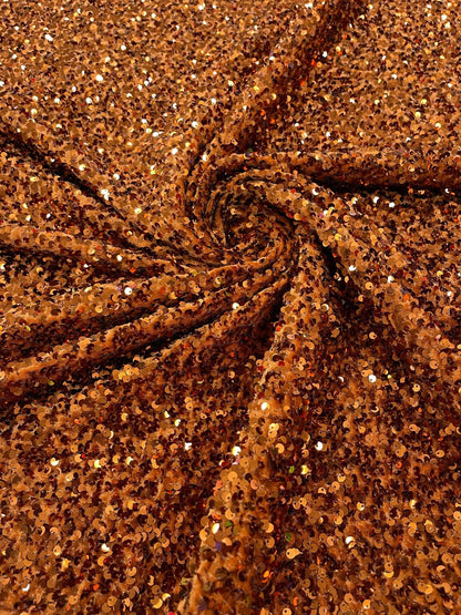 All-Over 5mm Shiny Sequins Stretch Velvet 54" Wide| New Creations Fabric & Foam Inc.