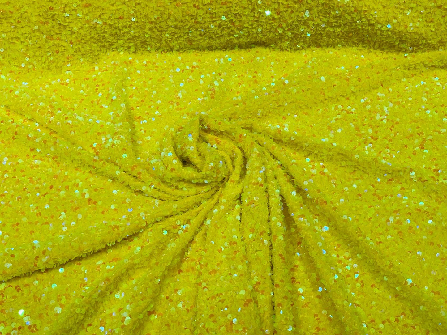 All-Over 5mm Shiny Sequins Stretch Velvet 54" Wide| New Creations Fabric & Foam Inc.