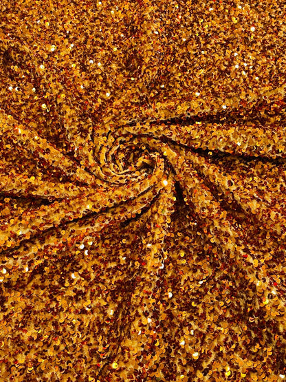 All-Over 5mm Shiny Sequins Stretch Velvet 54" Wide| New Creations Fabric & Foam Inc.